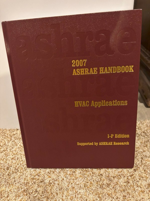 2007 ASHRAE HVAC APPLICATIONS HANDBOOK I-P EDITION HARDCOVER BOOK WITH CD PDF