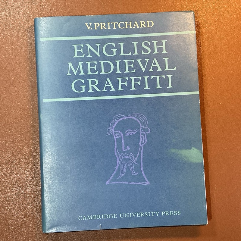 ⚔ English Medieval Graffiti – 1st Edition (1967) – Hardcover w/ Dust Jacket ⚔