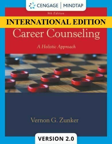 FAST SHIP-Career Counseling: A Holistic Approach by Zunker, 9th International Ed