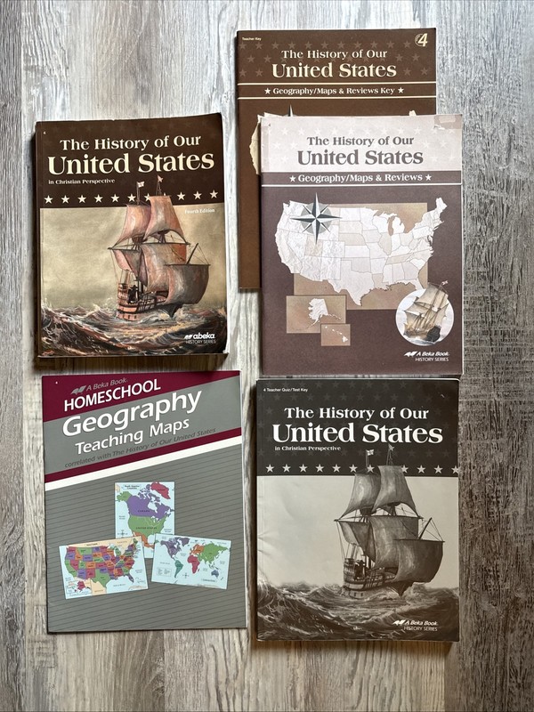 Abeka The History Of Our United States 4th Edition 5-Book Set