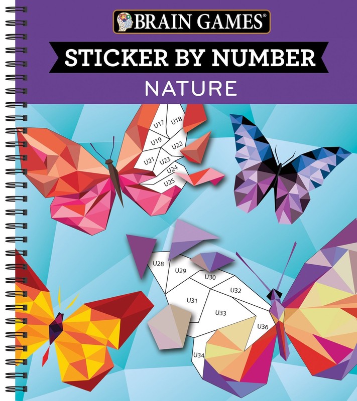Brain Games – Sticker by Number: Nature (28 Images to Sticker)