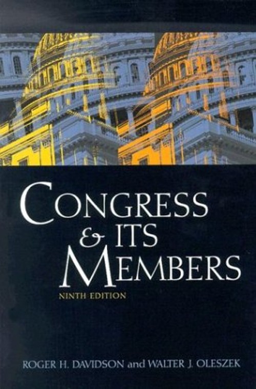 Congress and Its Members Paperback Walter J., Davidson, Roger H.