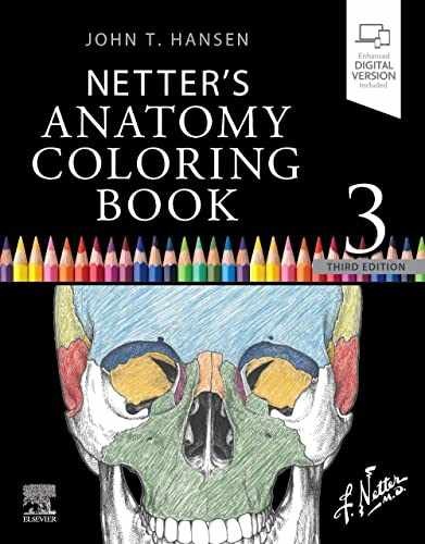 Netter’s Anatomy Coloring Book (Netter – Paperback, by Hansen PhD John – Good o
