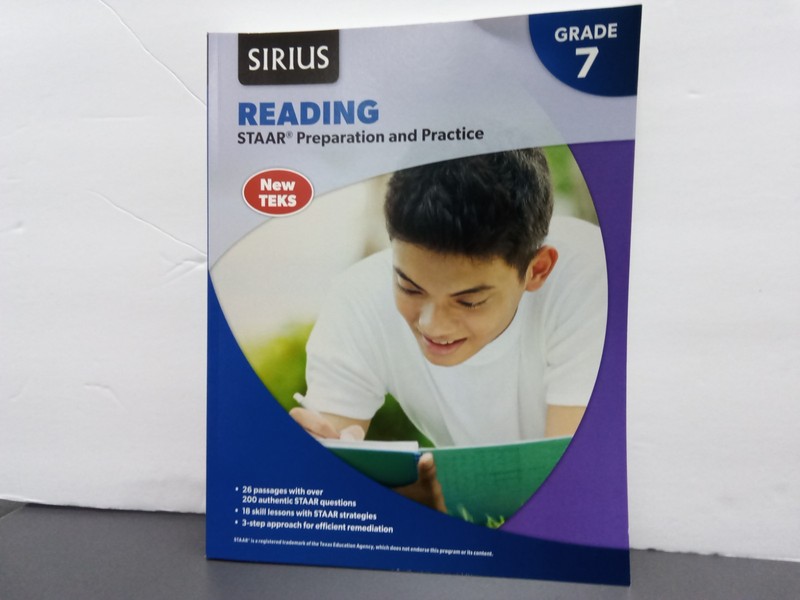 SIRIUS Texas GRADE 7 READING STAAR Preparation & Practice Workbook Home School