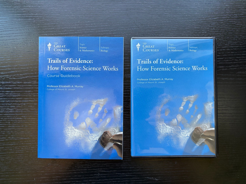 Great Courses: Trails of Evidence: How Forensic Science Works DVDs + Book
