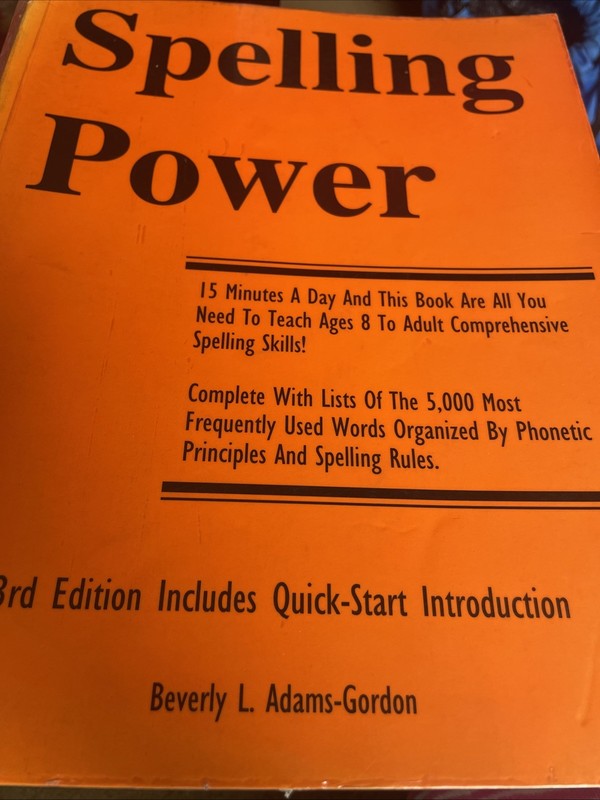 Spelling Power, Grades 3-12 by Beverly L. Adams-Gordon (1997, Trade Paperback)