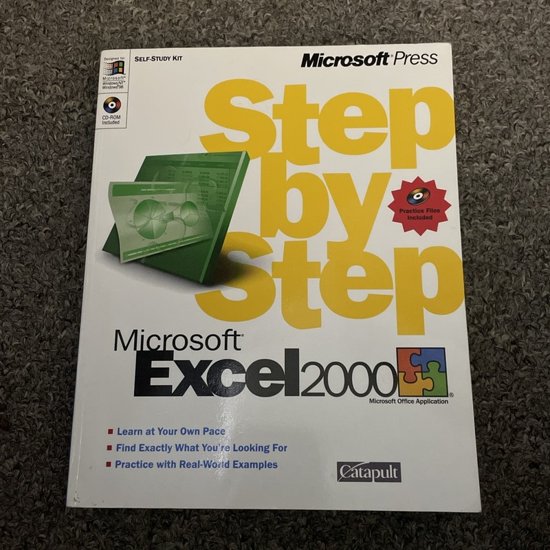 Microsoft Excel 2000 Step by Step Catapult 1999 Microsoft Press CD-ROM Included