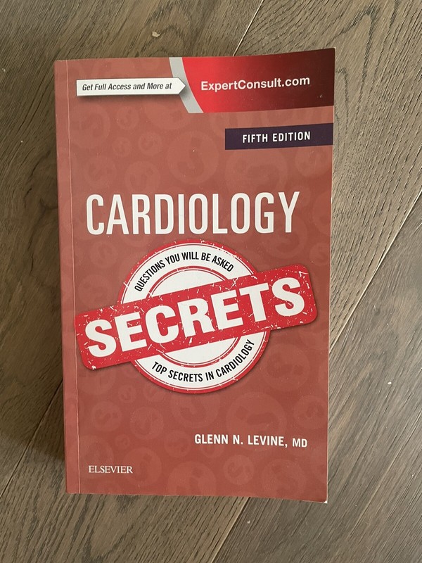 Secrets Ser.: Cardiology Secrets by Glenn N. Levine (2017, Trade Paperback)