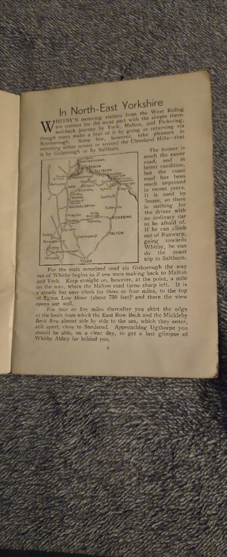 Vintage 1920s Motoring books Inc MAP YORKSHIRE and Book Of Day Trips YORKSHIRE gallery