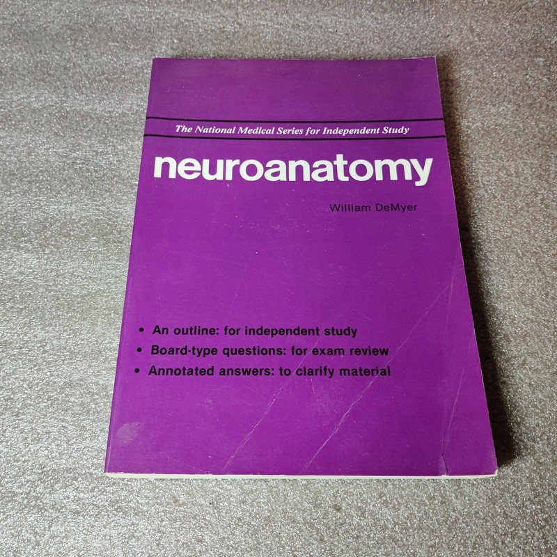 Vintage Neuroanatomy William DeMyer NMS Medical Study Guide 1988 Paperback