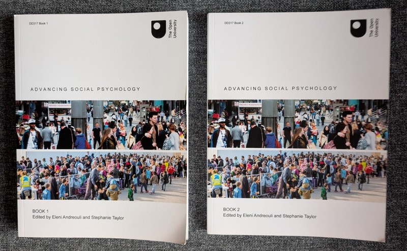 OPEN UNIVERSITY DD317 Advancing social psychology VERY GOOD CONDITION