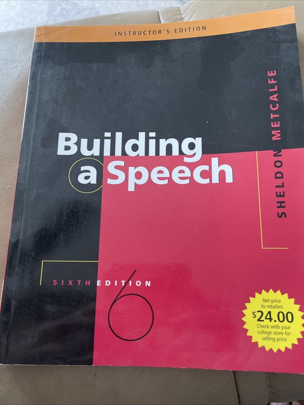 Building a Speech by Sheldon Metcalfe (2006, Perfect, Revised edition)