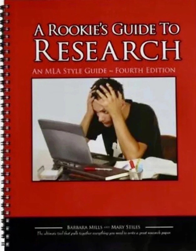 Rookies guide to research MLA style guide to high school papers FREE SHIPPING