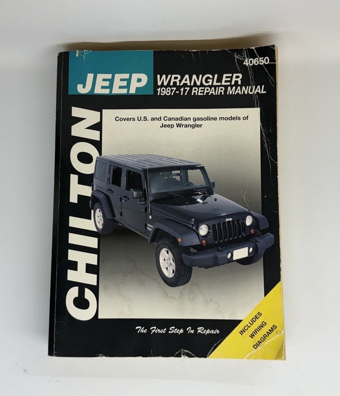 Chilton Jeep Wrangler U.S. & Canadian Gasoline Models 1987-2017 Repair Manual