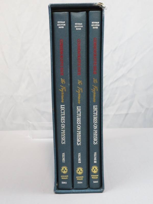 Feynman Lectures on Physics 1989 Commemorative 3 Vol Box Set HC Slip case gallery