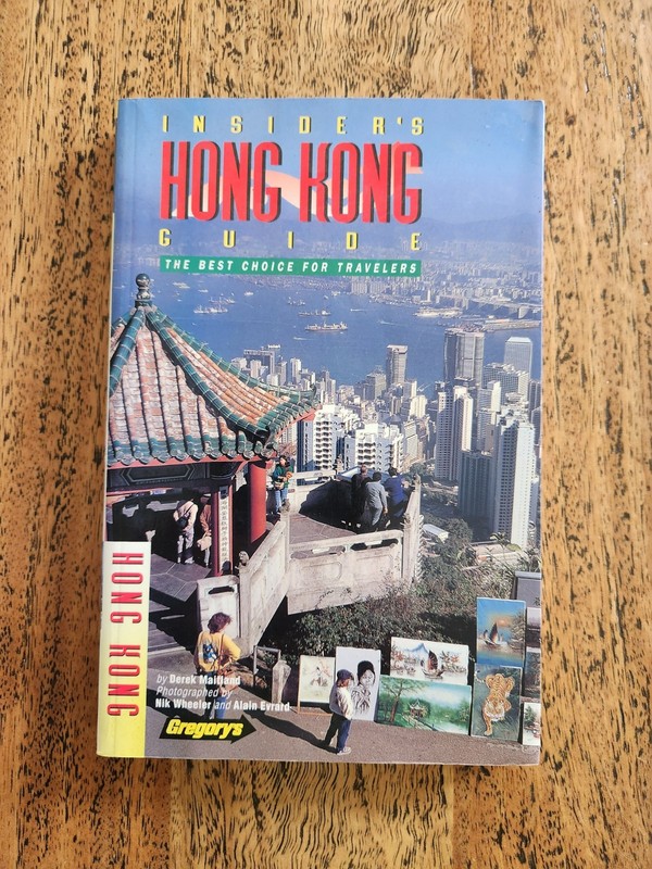 1995 Gregory’s Insider’s Hong Kong Guide, Vintage Collectable