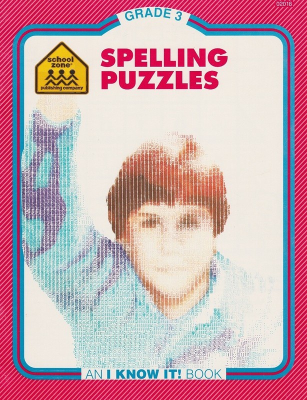 School Zone SPELLING PUZZLES Grades 3 Workbook Practice / Homeschool