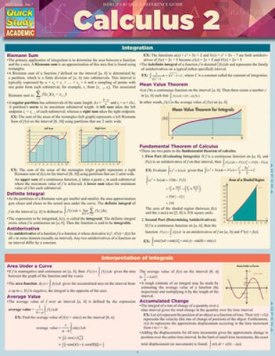 Calculus 2 (Quick Study Academic) – Paperback By LLC, Expologic – VERY GOOD