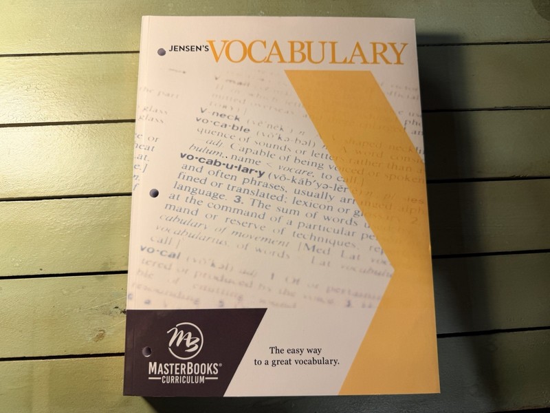 Jensen’s Vocabulary MasterBooks Language Arts Book by Master Books English