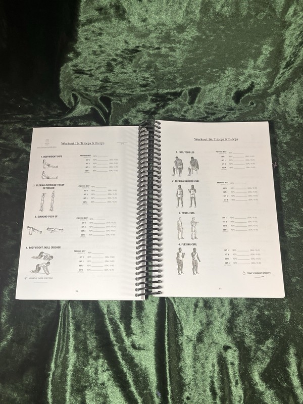 The Bodyweight Home Workout Journal Spiral Book gallery