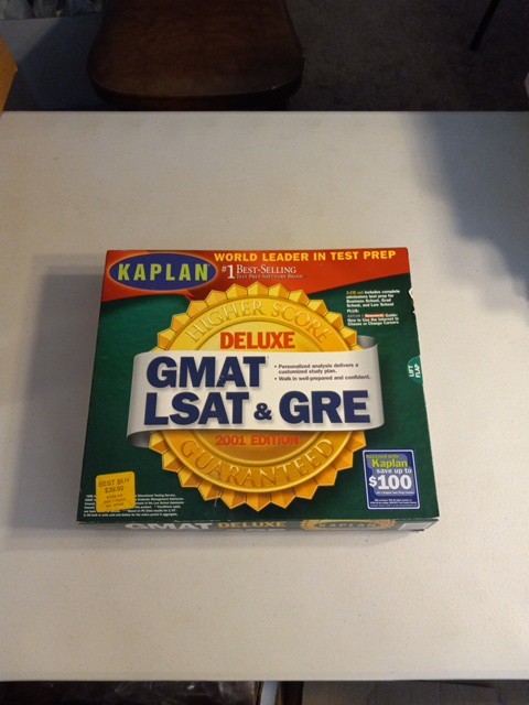 Kaplan GMAT LSAT & GRE Sealed NEW 2001 Edition Test Prep