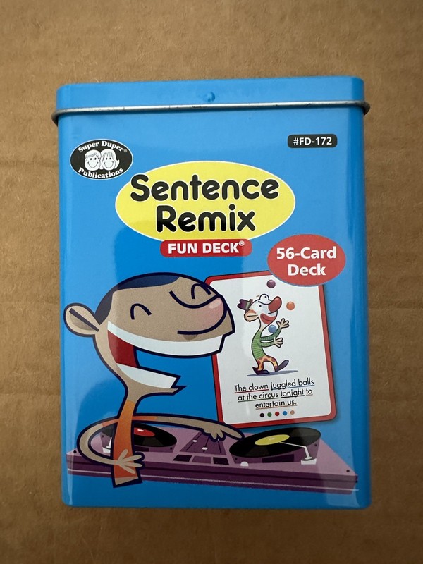 Sentence Remix Fun Deck Cards Super Duper Publications Grammar Speech Therapy